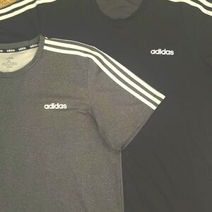 TWO MEN’S ADIDAS Climalite T SHIRTS size XL